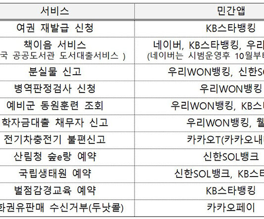 민간앱서 여권 재발급 신청…공공서비스 11종 이용 가능