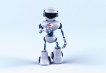 AI 기반 건강 관리, 나만의 맞춤 주치의가 된다 a robot that is standing on one foot